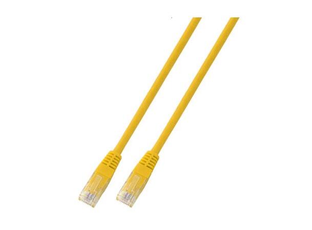 UTP Patch Cat.6 -  3,0 m Gul Nettverkskabel 250Mhz AWG24/7 
